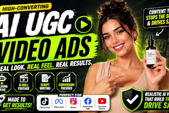 create ai ugc video ads, ai ad and ai product video
