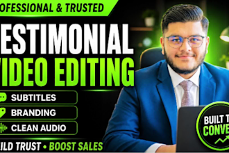 edit testimonial videos and ugc ads with captions