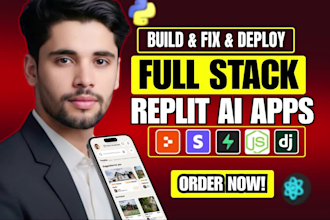 build and fix replit ai full stack websites using vibe coding