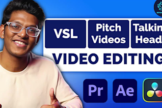 create professional talking head videos or vsl video editing