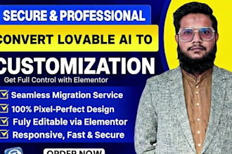 convert lovable ai to wordpress, migrate lovable ai to elementor