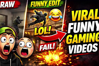 do funny gaming video editing with memes and sound effects