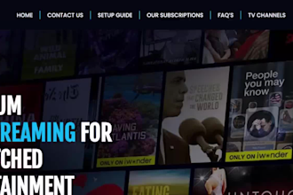 creat professional iptv website