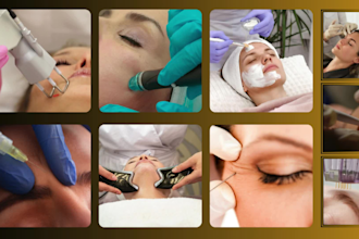 create an aesthetic beauty clinic website