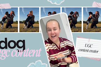 create high converting dog ugc videos for tiktok instagram and facebook