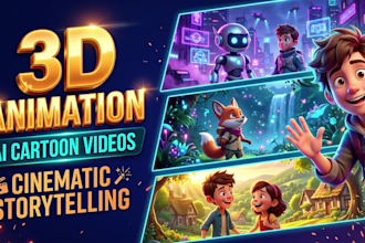 do pixar style ai 3d animated explainer video for your brand