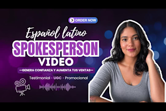 grabaré tu video testimonial o promocional en español
