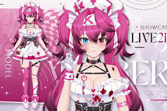 design live 2d vtuber model and rigging for vtube studio