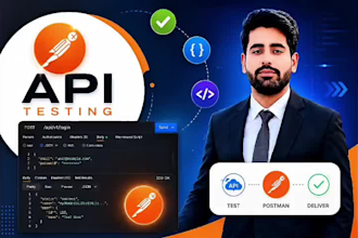 do api testing using postman, rest api automation and manual qa testing