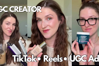 create beauty and skincare ugc videos for tiktok ads and reels