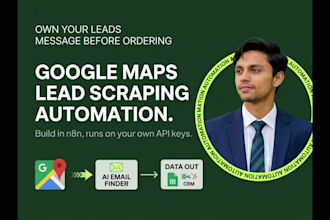 build a google maps scraping automation with ai email finder