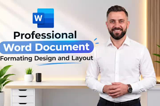 be expert in microsoft word document formatting and design