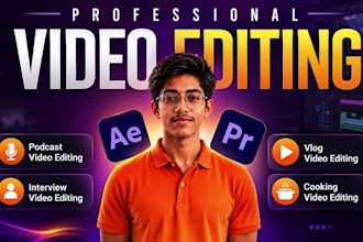 do podcasts, interviews and vlogs video editing with thumbnails