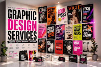design branded social media graphics