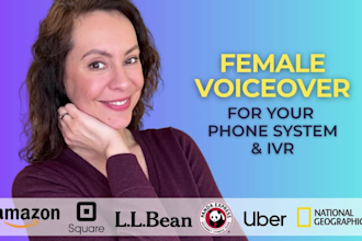record your professional phone system and ivr voiceover