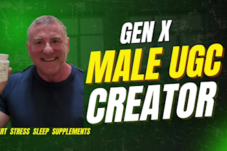 be your gen x male ugc creator for sleep and stress supplements