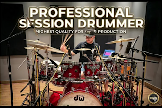 record professional live drums for your song