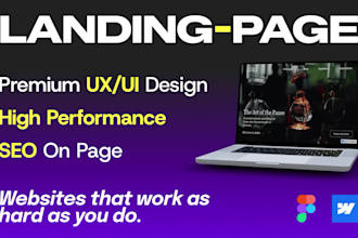 design a premium uxui website and develop it for high performance