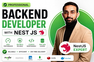 be your backend web developer in nest js