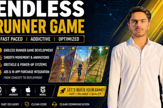 develop endless runner game in unity 2d 3d for mobile