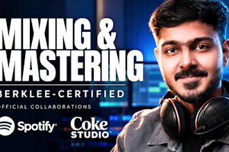 be your professional mixing and mastering engineer