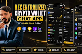 build a decentralized crypto wallet chat app with multi chain