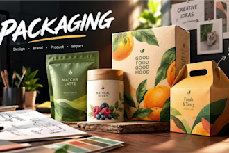 design premium product packaging and food packaging