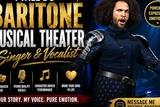 do baritone musical theater singer and vocalist