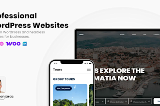 build a custom wordpress website, fast and easy to edit