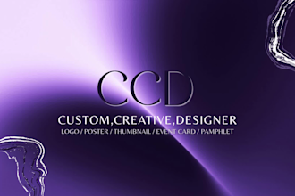 design a logo custom and posters brand