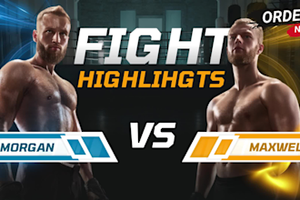 edit professional mma, ufc, and boxing highlight videos