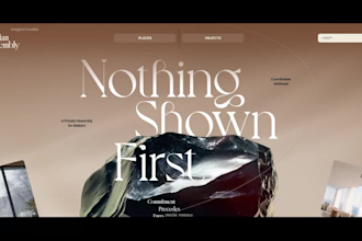 design 3d landing page