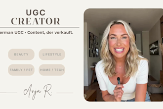 create authentic german ugc video