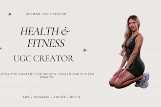 create german health and fitness ugc for your brand