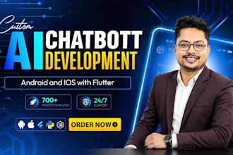 build ai chatbot, ai automation using ml and dl, ai mobile app and website