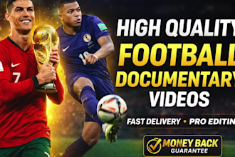 create monetizable football videos, non copyrighted football documentary video