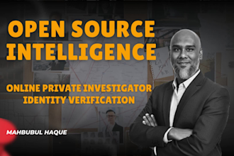 be your online private investigator and osint specialist