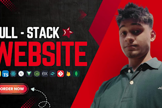 build frontend, node js backend, api as full stack developer