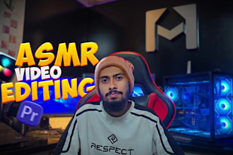 edit asmr video for youtube, tiktok, instagram, facebook