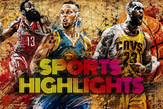 edit cinematic sport video editing, sports highlights, football, basketball, NFL