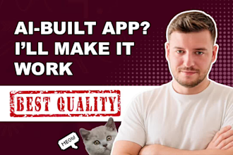 fix and launch your lovable, bolt, cursor or base44 web app
