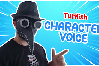 a turkish male character voice over