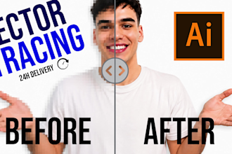 vector trace, redraw and convert your logo to vector