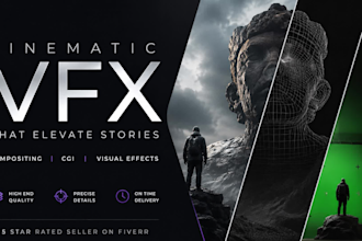 do vfx video effects and cgi visual effects for your video