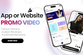 create app prom video, website promo or a saas promo video