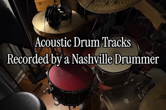 record studio quality acoustic drums for your song