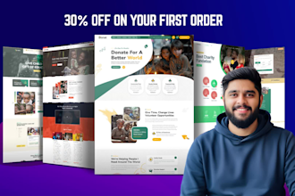 design a non profit website for non profit charity donation