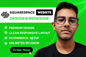 design a clean, premium minimalist squarespace website