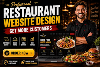 build a professional restaurant website with online ordering and booking