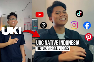create indonesian ugc for apps or brands